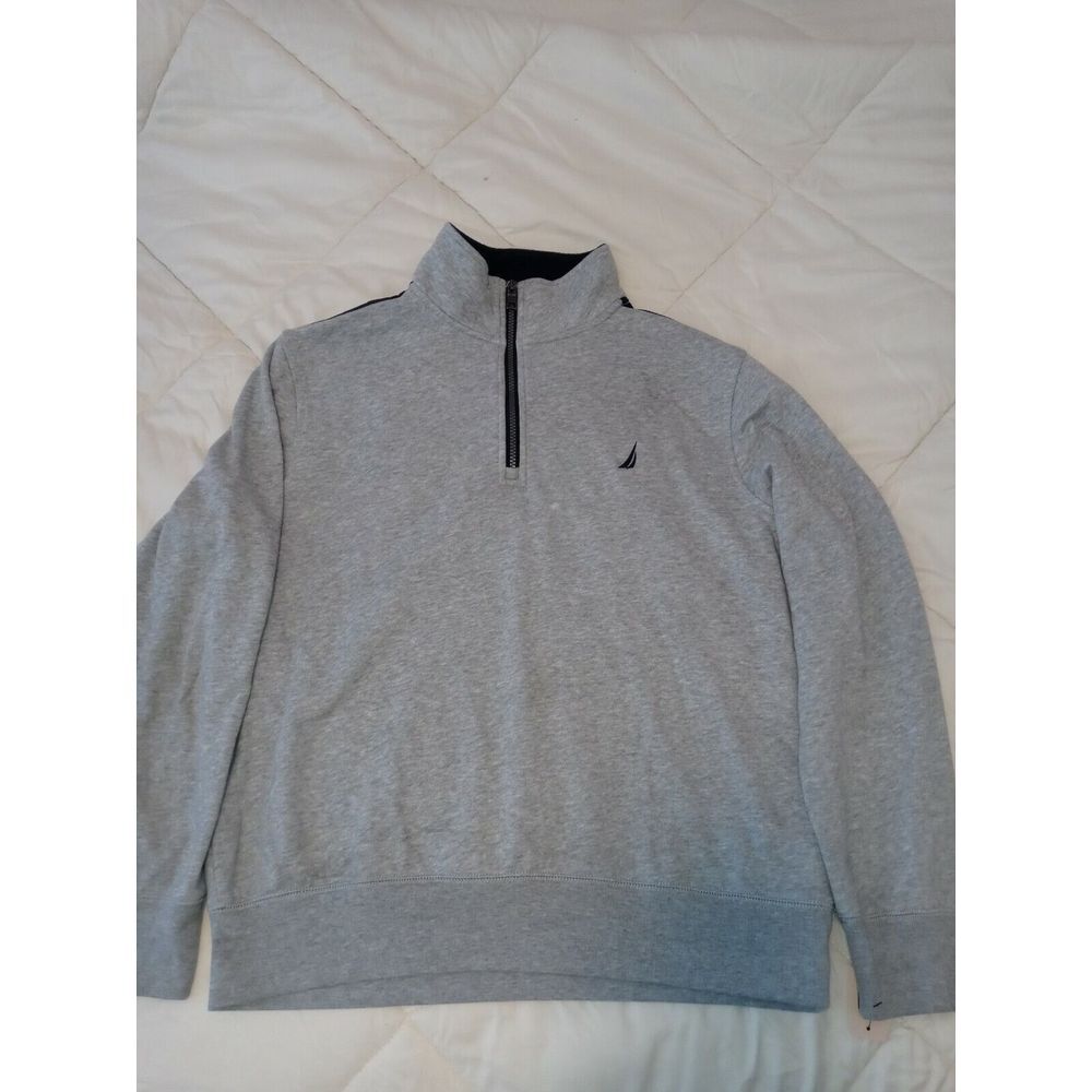 Nautica Sweater Half Zip Collared Men's‎ Size Large Sweatshirt Golf Walking